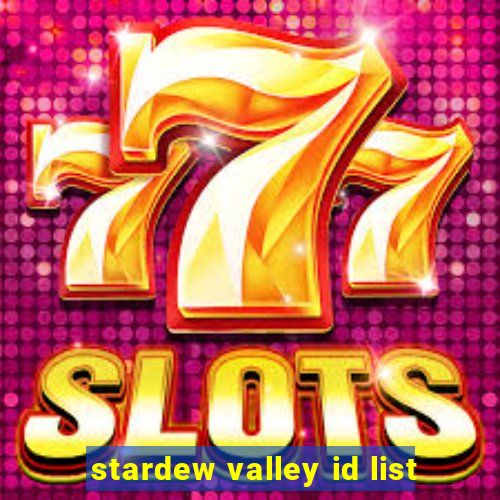 stardew valley id list