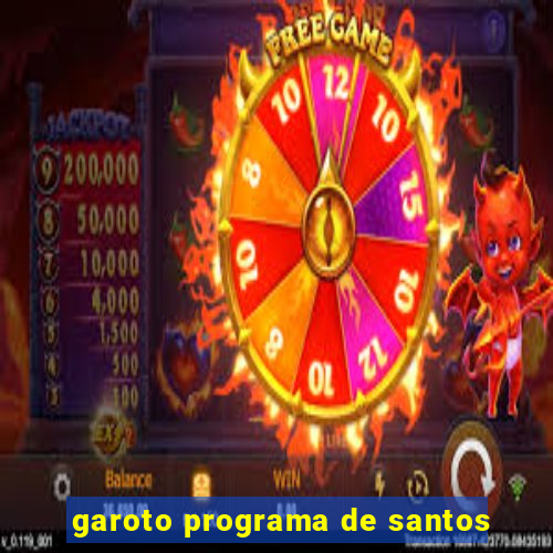 garoto programa de santos