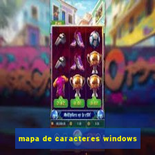 mapa de caracteres windows