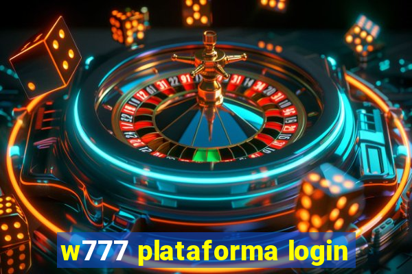 w777 plataforma login