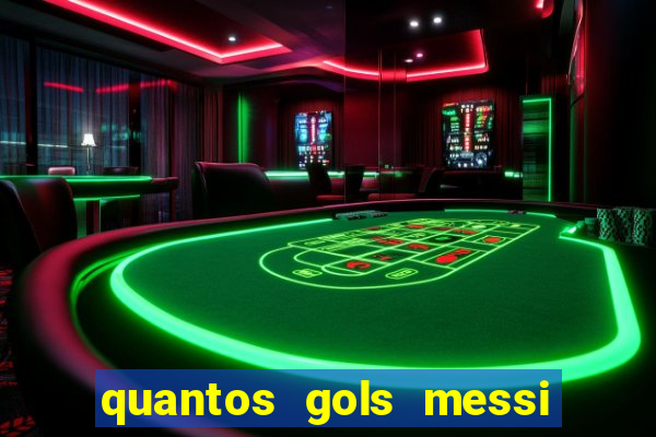 quantos gols messi tem na carreira