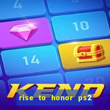 rise to honor ps2 iso pt br
