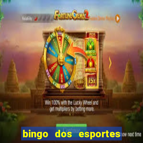 bingo dos esportes para imprimir