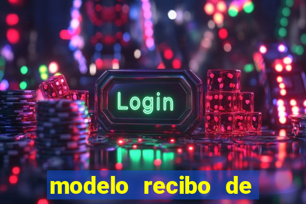 modelo recibo de pagamento word