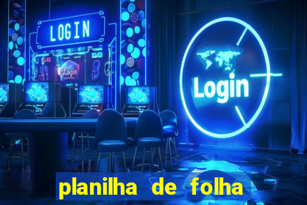 planilha de folha de pagamento