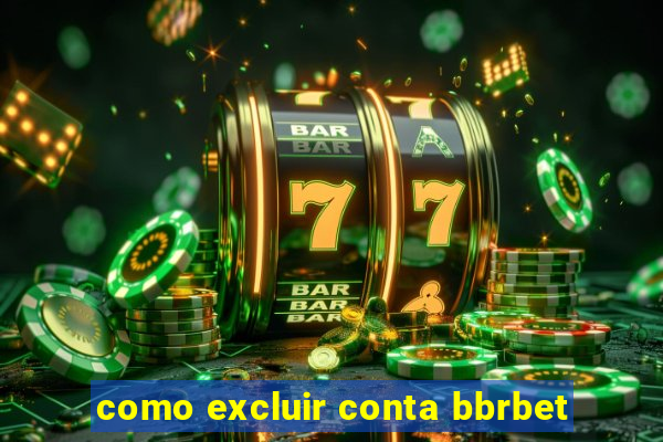como excluir conta bbrbet