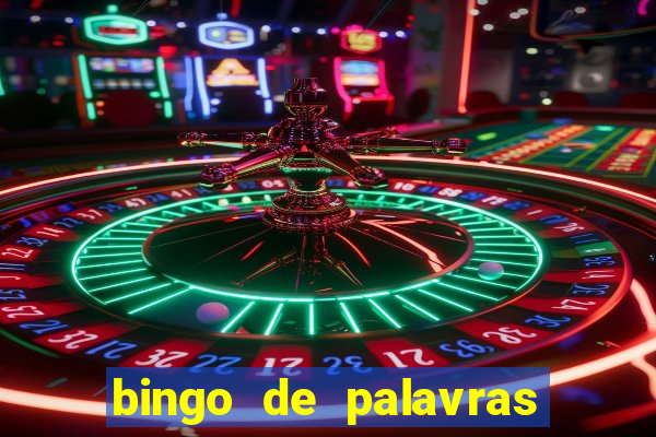 bingo de palavras de natal