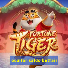 ocultar saldo betfair