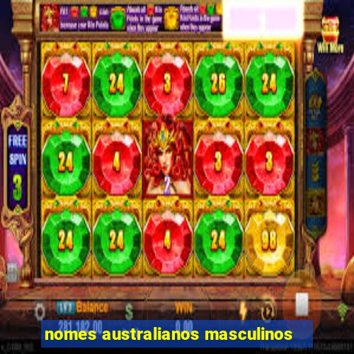 nomes australianos masculinos