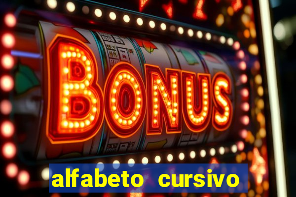 alfabeto cursivo pontilhado para imprimir pdf